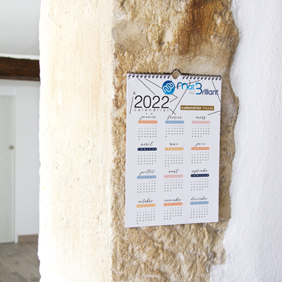 calendrier mural spirale